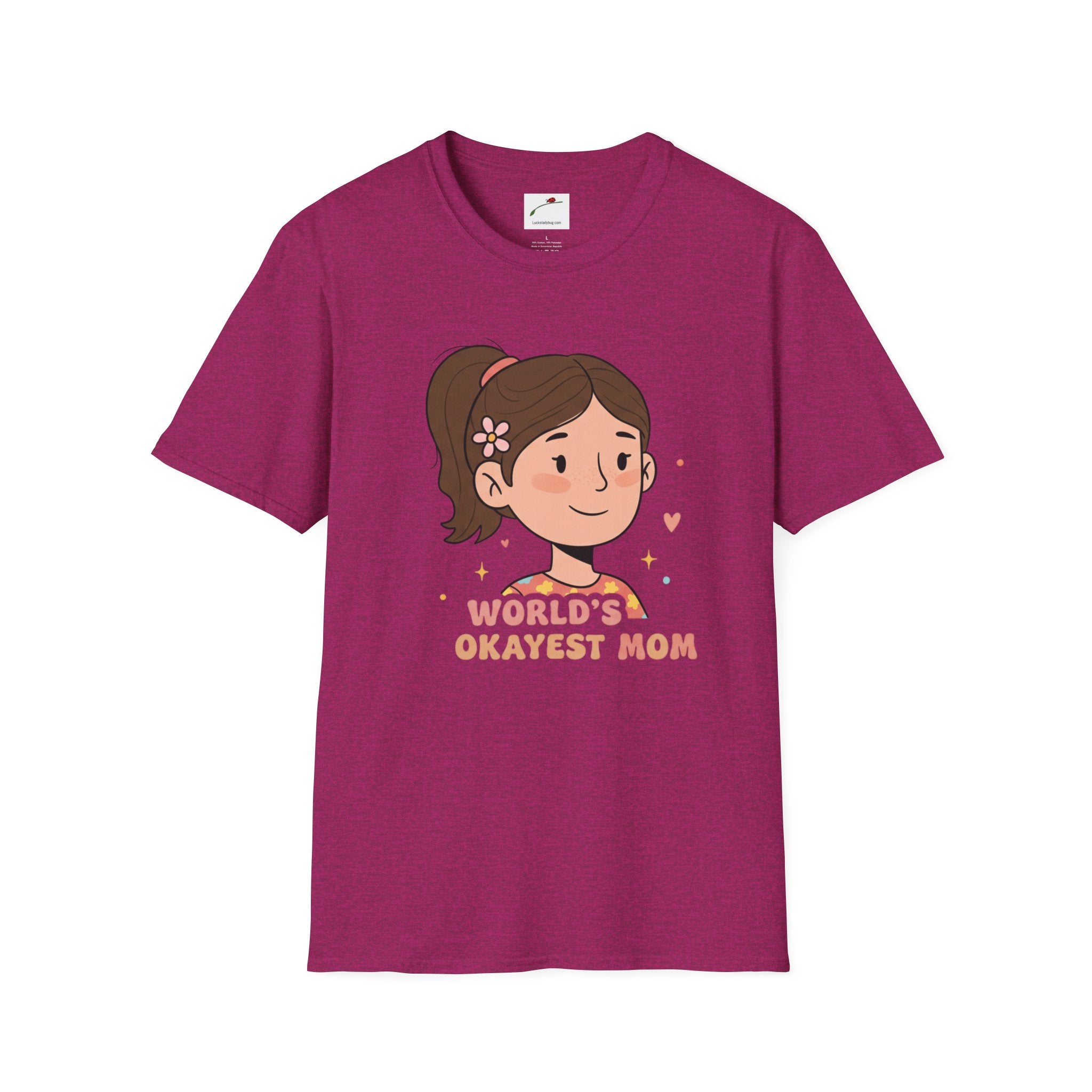 Worlds Okayest Mom Softstyle T-Shirt