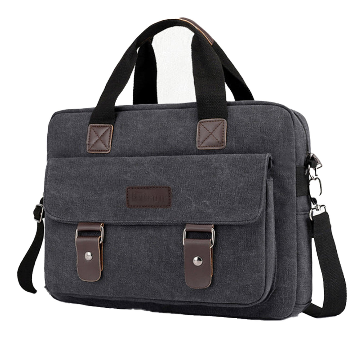 12" Canvas Satchel Bag - Casual Messenger, Large Capacity Shoulder