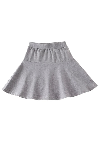 Adorable Gray Basic Skort For Stylish Babies And Toddlers | Kids' Fashion Must-Have - LuckeLadybug LLC