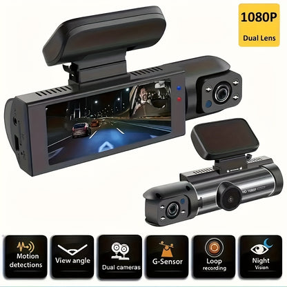 Dual Dash Cam With Night Vision Features