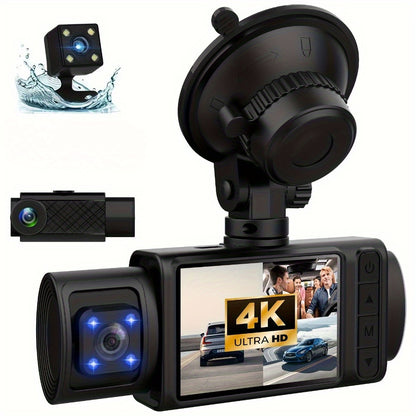 4k Triple Dash Cam For Cars Ultimate Safety