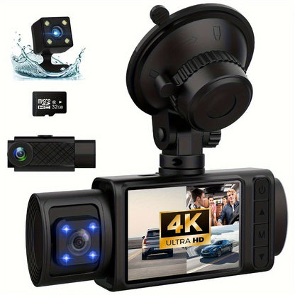 4k Triple Dash Cam For Cars Ultimate Safety