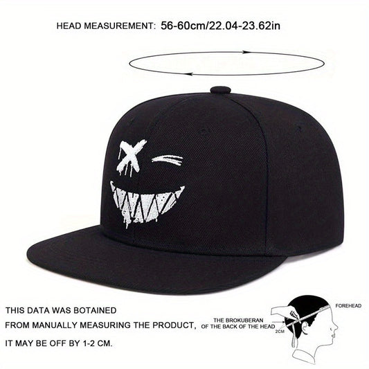 Cartoon Embroidered Hip Hop Hat Trendy Style