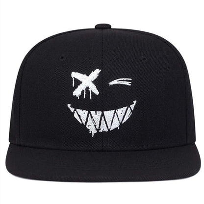 Cartoon Embroidered Hip Hop Hat Trendy Style