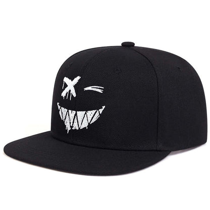 Cartoon Embroidered Hip Hop Hat Trendy Style