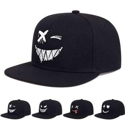 Cartoon Embroidered Hip Hop Hat Trendy Style