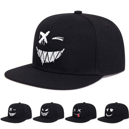 Cartoon Embroidered Hip Hop Hat Trendy Style