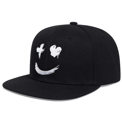 Cartoon Embroidered Hip Hop Hat Trendy Style