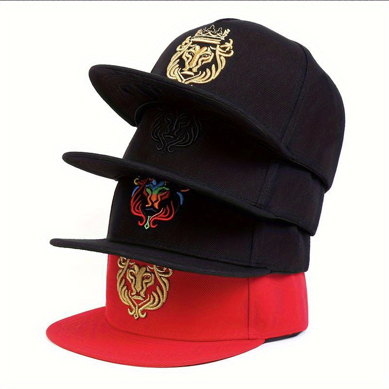 Mens Lion Crown Hip Hop Hat