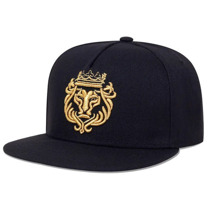 Mens Lion Crown Hip Hop Hat