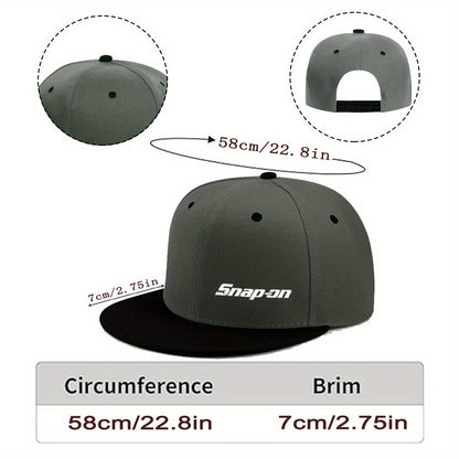 Adjustable Flat Bill Baseball Cap