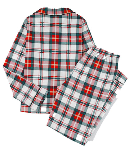 Red Plaid Christmas Pajamas Set