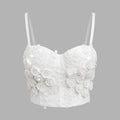 Floral Corset Bone Lace Top