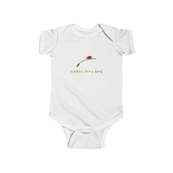 Infant Fine Jersey Bodysuit with Cute Ladybug Design