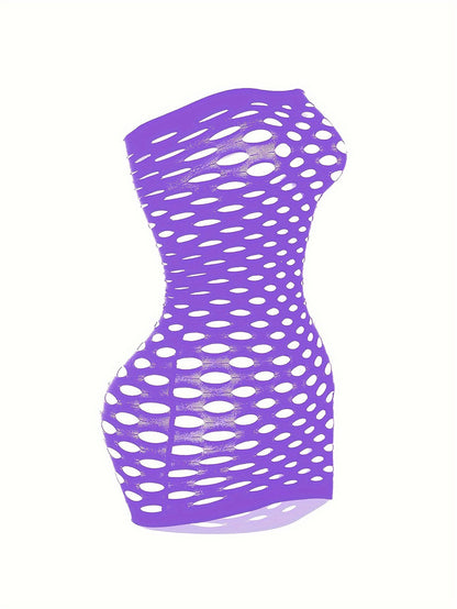 Alluring Ripped Fishnet Bodycon Dress - Ultra-Sexy Women's Lingerie