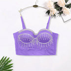 Rhinestone Corset with Elegant Detailing