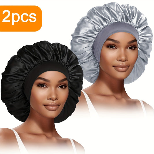 Extra Large Satin Bonnet For Women 2 Pack