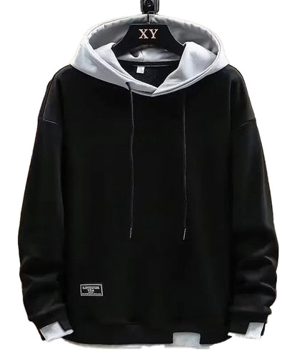 LuckeLadybug LLC 2024 mens streetwear hoodies in black with gray hoodie lining and modern design