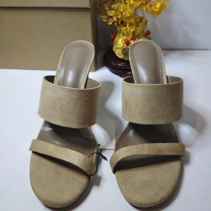 LuckeLadybug LLC 2025 open toe block heel sandals in beige with stylish straps for comfortable wear