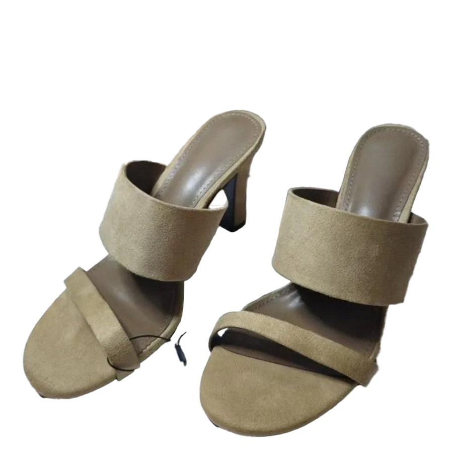 2025 Open Toe Block Heel Sandals