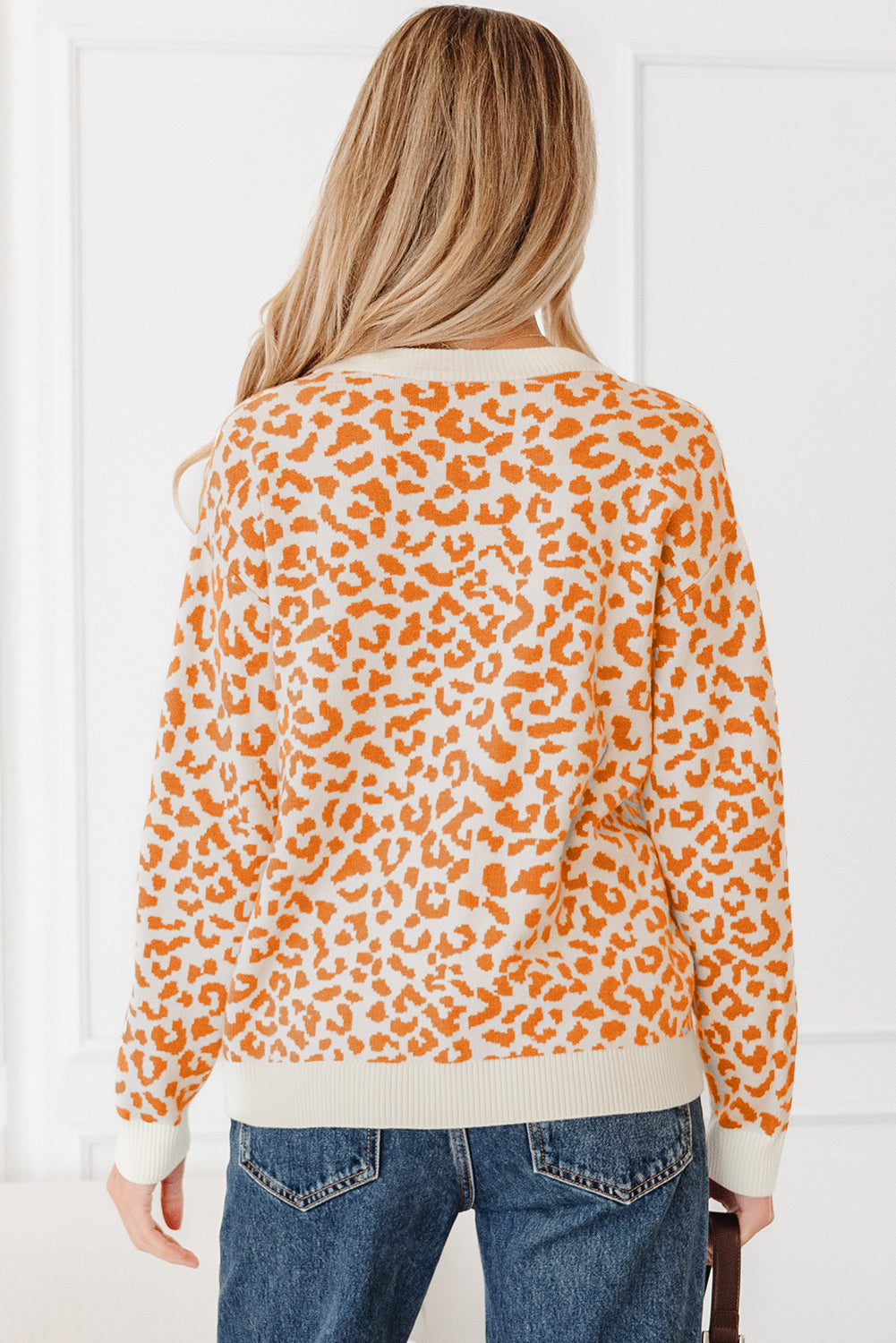 Khaki Leopard Print Cardigan For Stylish Looks