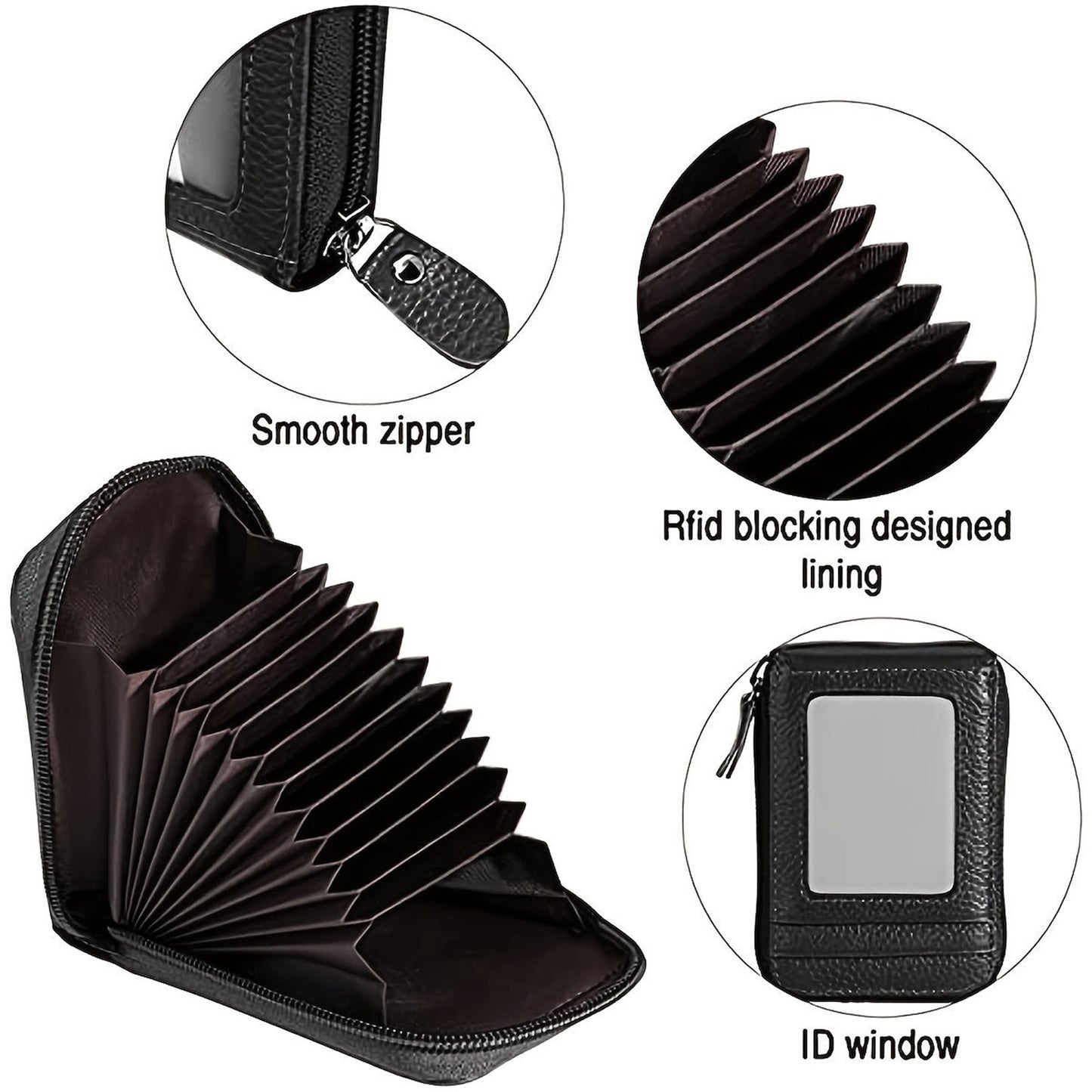 Genuine Leather Credit Card Wallet Stylish & Functional