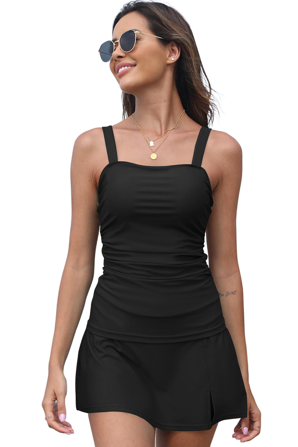 Black Tankini Set For Women Stylish & Comfortable