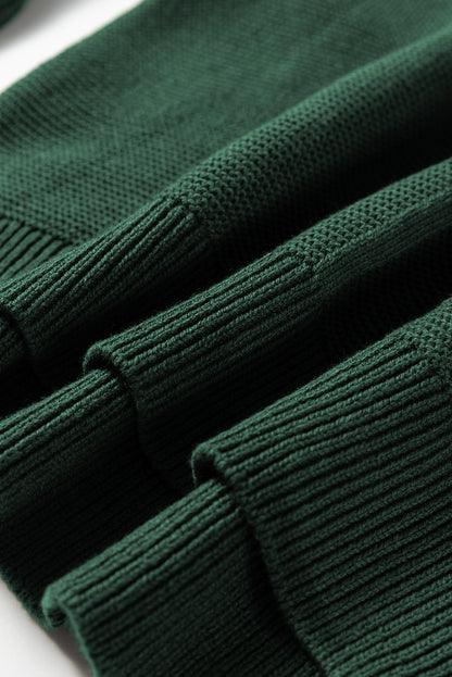 Mist Green Loose Sweater For Trendy Looks