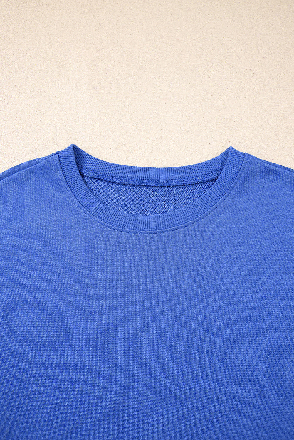 Red Varsity Sweatshirt Dress Cozy Pocketed Mini