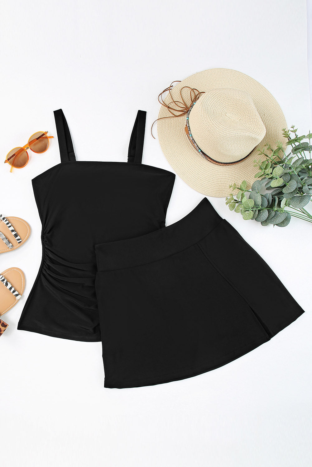 Black Tankini Set For Women Stylish & Comfortable