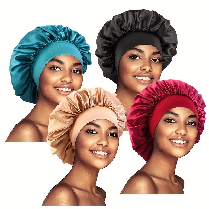 Satin Bonnet Set For Women 4 Colors