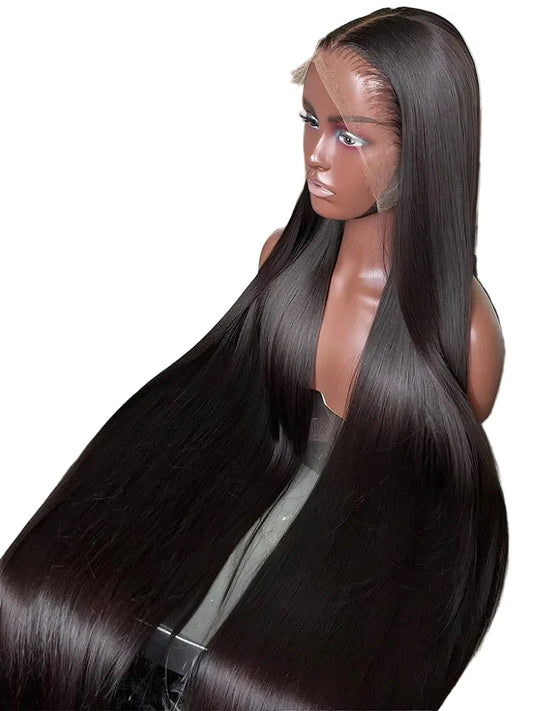 250 density HD lace frontal wig in straight style with a natural shine for a flawless look