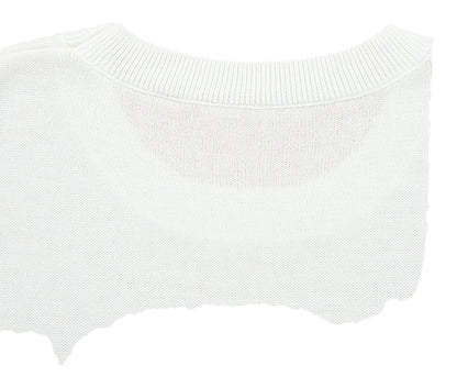 White Game Day Sequin Sweater