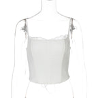 White Lace Crop Top for Effortless Style