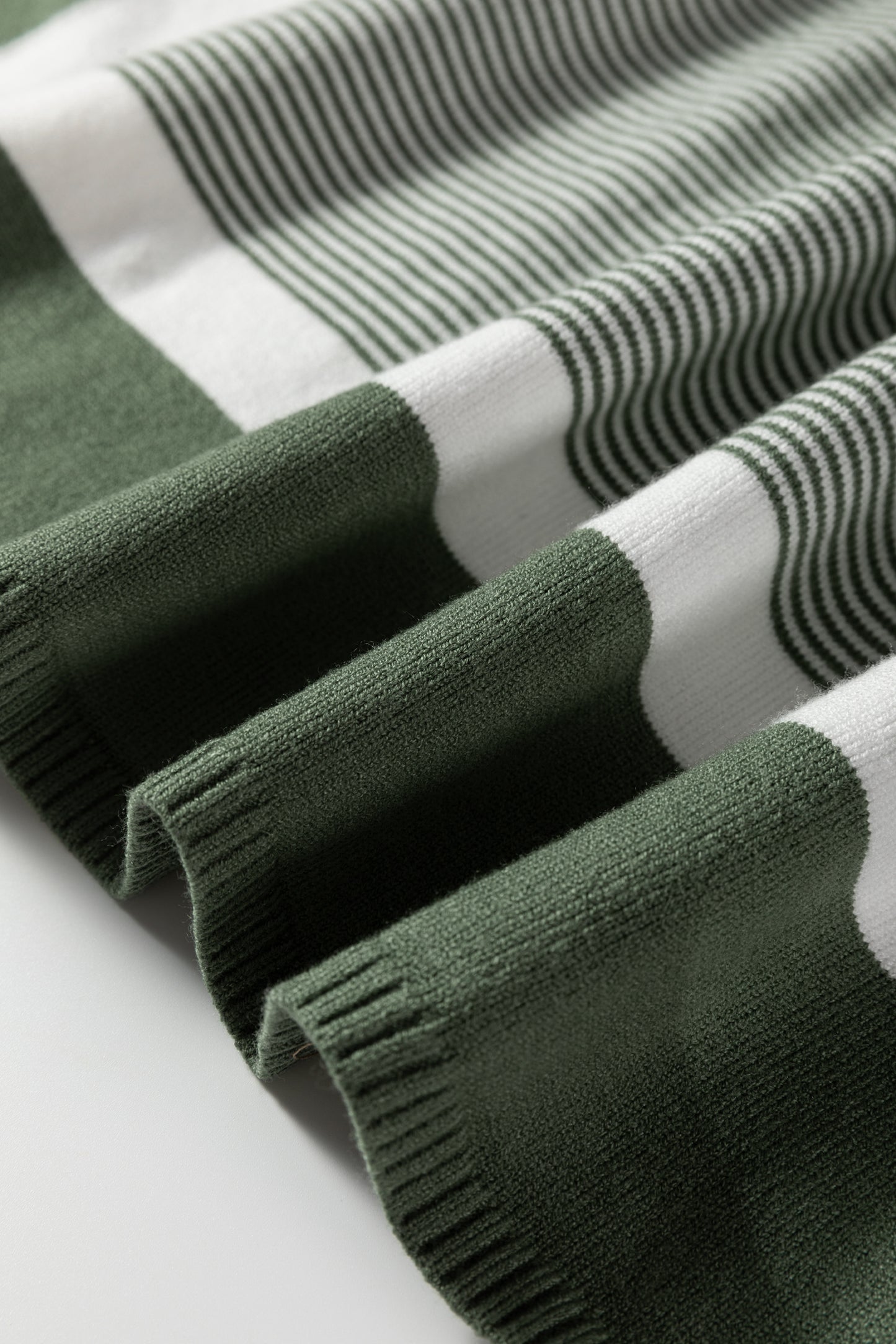 Green Stripe Oversized Sweater