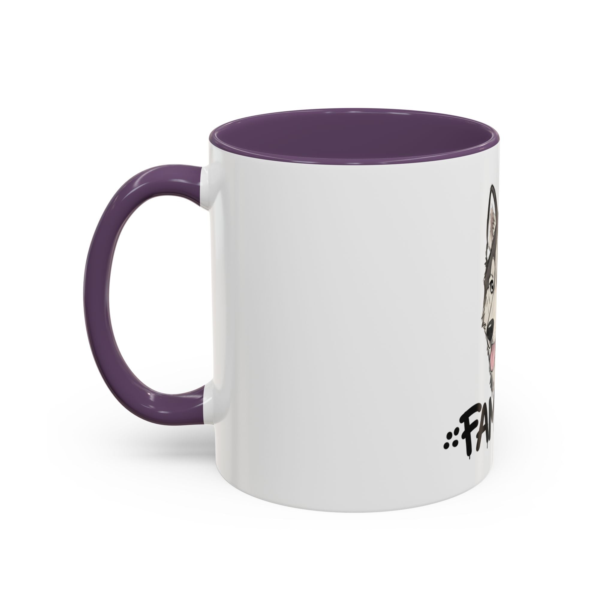 Accent Coffee Mug With Husky Design Perfect For Pet Lovers