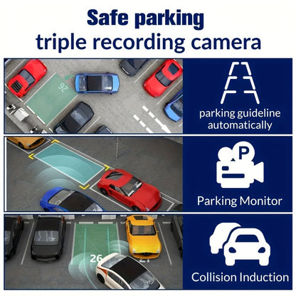 3 Channel Dash Cam With Night Vision