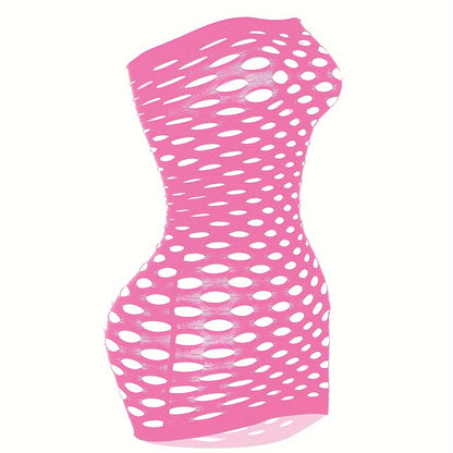 Alluring Ripped Fishnet Bodycon Dress - Ultra-Sexy Women's Lingerie Bodystocking