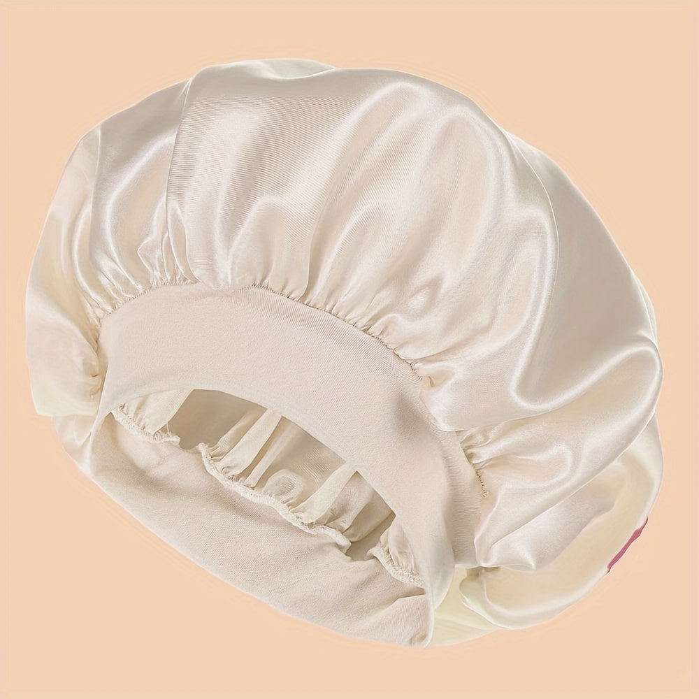 Unscented Silk Satin Sleep Cap Pink