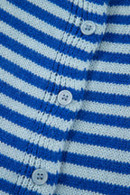 Cable Knit Cardigan Men in Striped Design