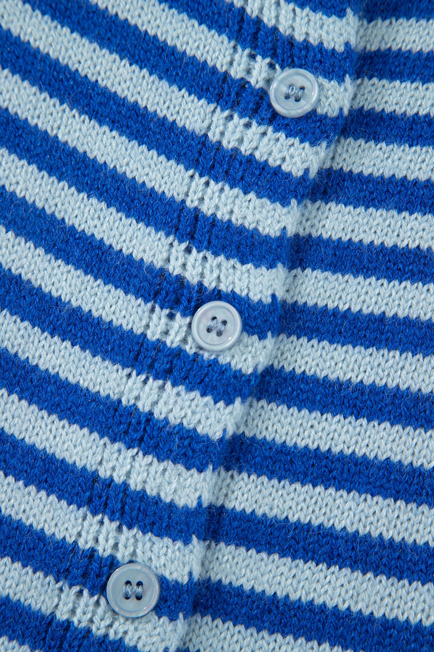 Cable Knit Cardigan Men in Striped Design