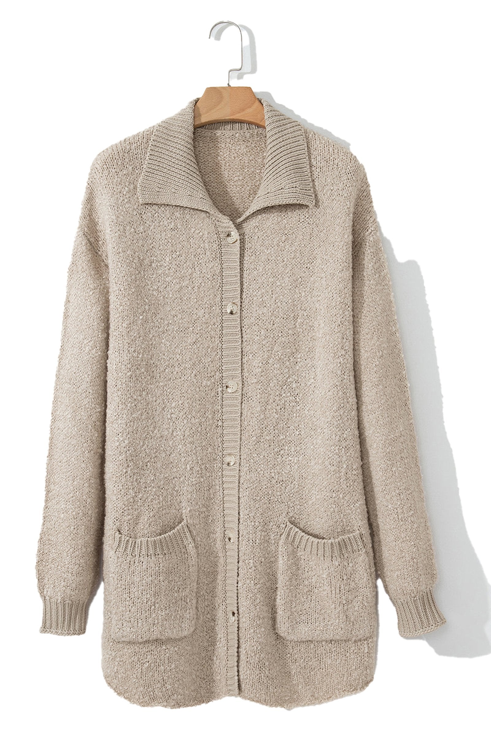 Jet Stream Collared Button Up Cardigan