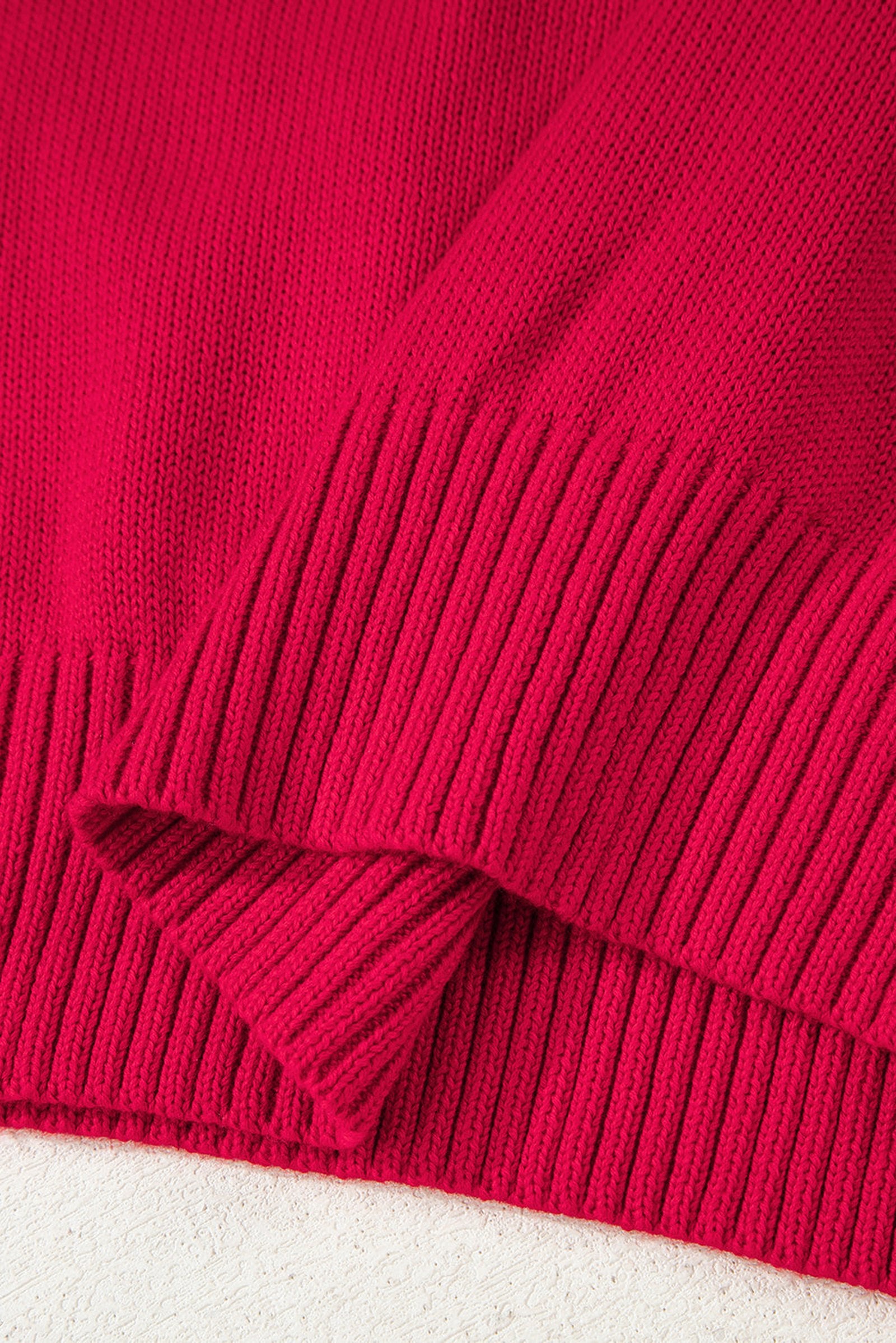 Fiery Red Christmas Sweater For Festive Cheer