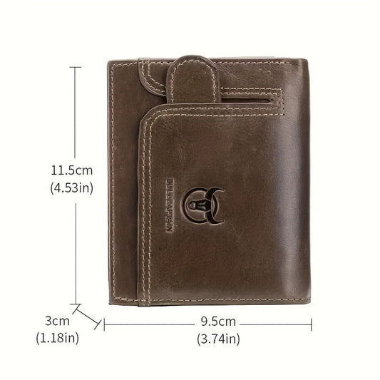 Mens Genuine Leather Wallet Gift Set