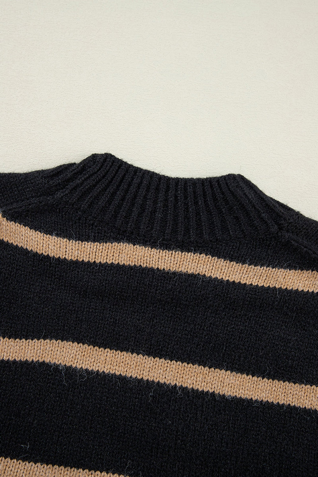 Black Stripe Buttoned Cardigan For Fashionistas