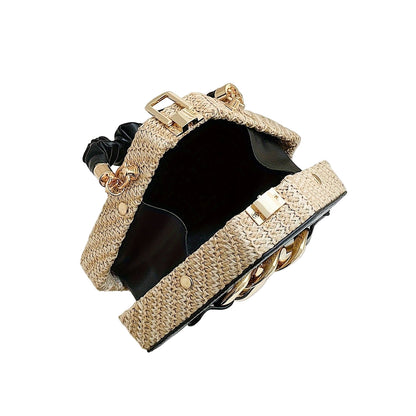 Detail of Chain Decor on Satchel Bag