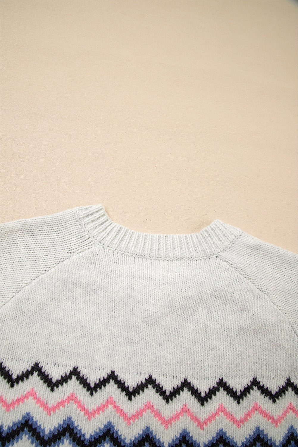 Pink Stripe Geometric Cardigan For Stylish Wear