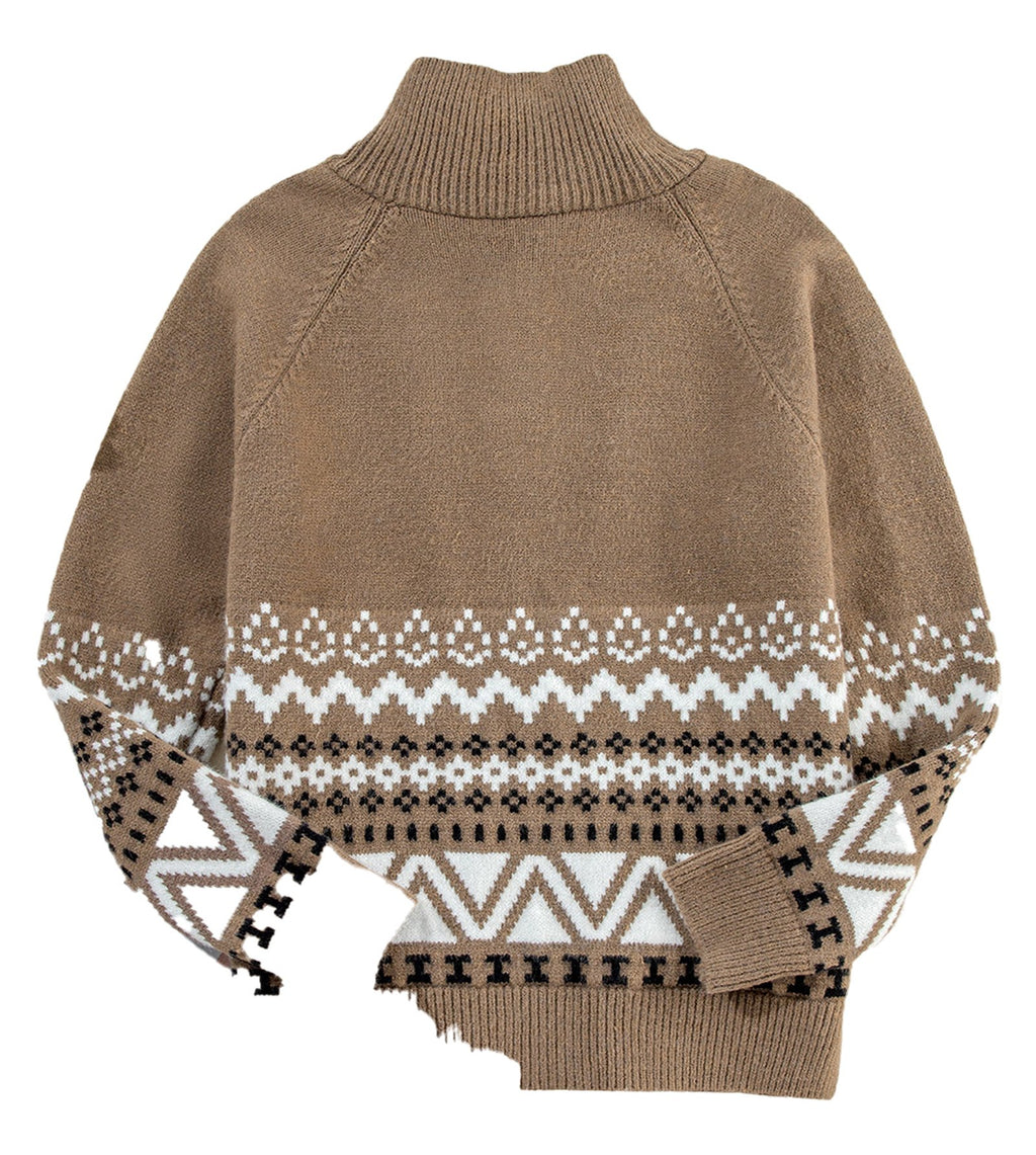 Brown Western Cardigan For Women