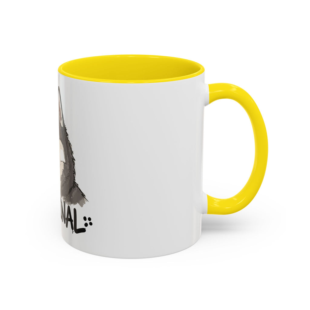 Accent Coffee Mug With Husky Design Perfect For Pet Lovers