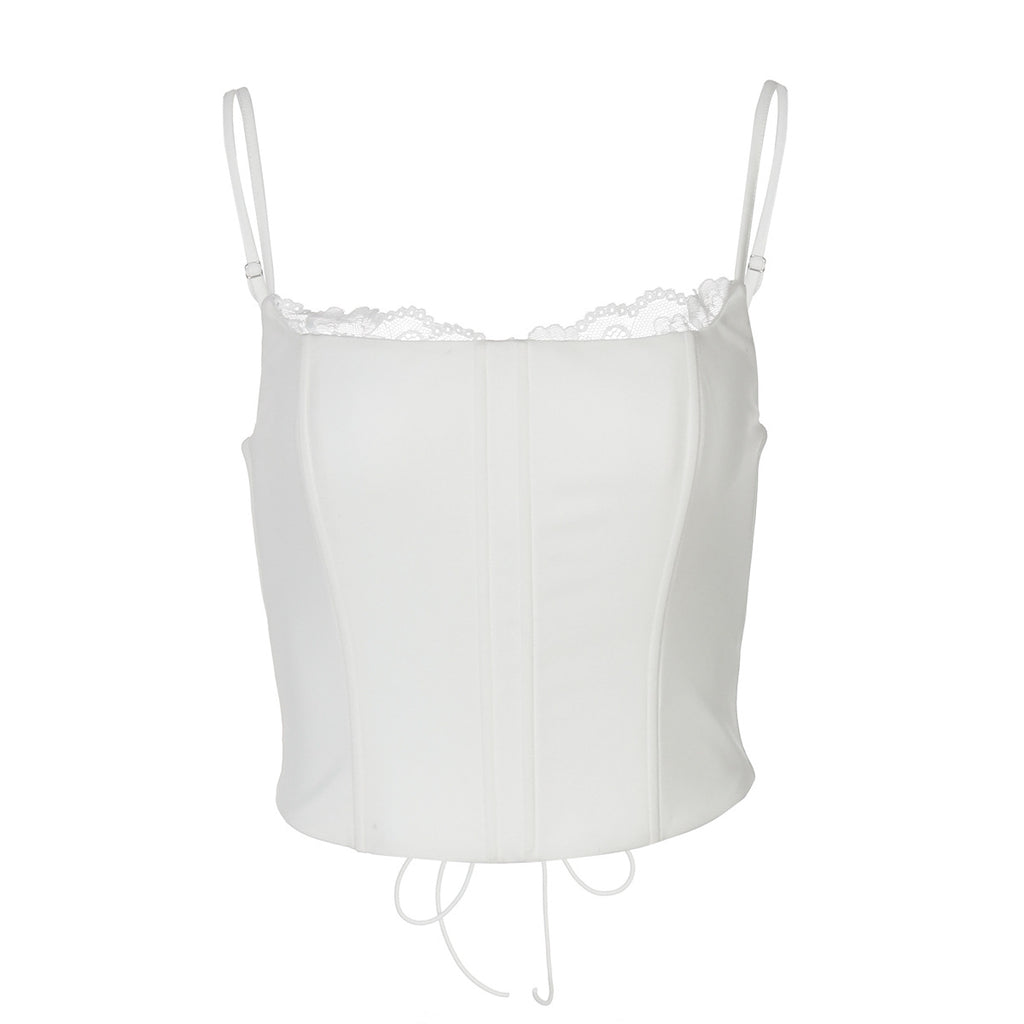 White Lace Crop Top for Effortless Style